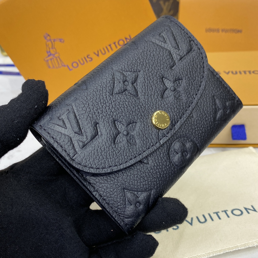 Louis Vuitton Carteira Preto Empreinte​ Couro de vaca M81455