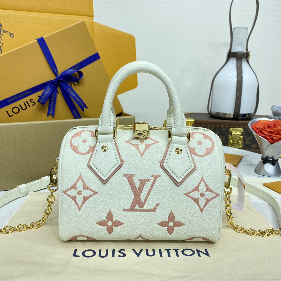 Réplica de estilista 7 estrelas
 Louis Vuitton LV Speedy Sacos Bolsas Preto Azul Cor chocolate Roxo Branco Empreinte​ Fashion Correntes M58953