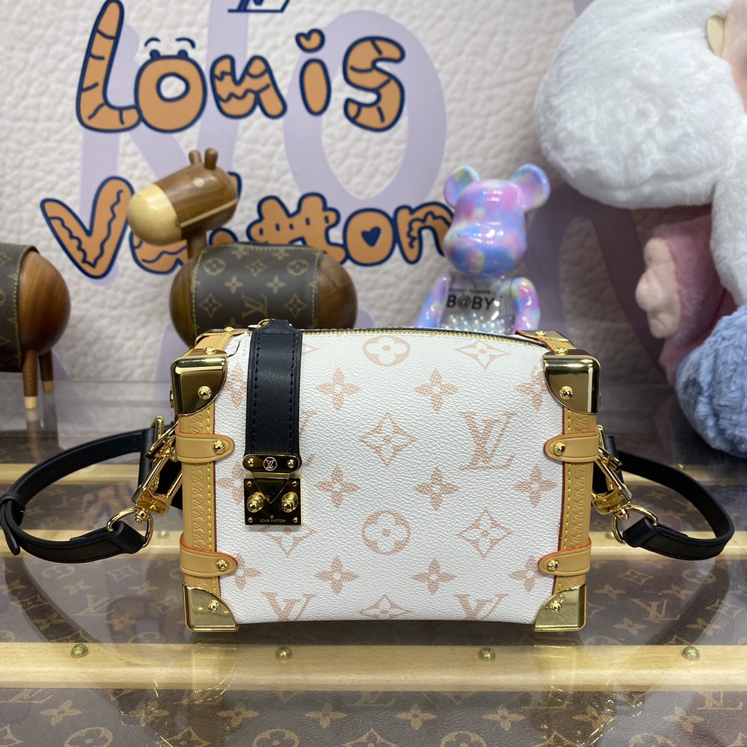 Louis Vuitton Sacs À Main Blanc Monogram Canvas Toile Cuir de vache M46908