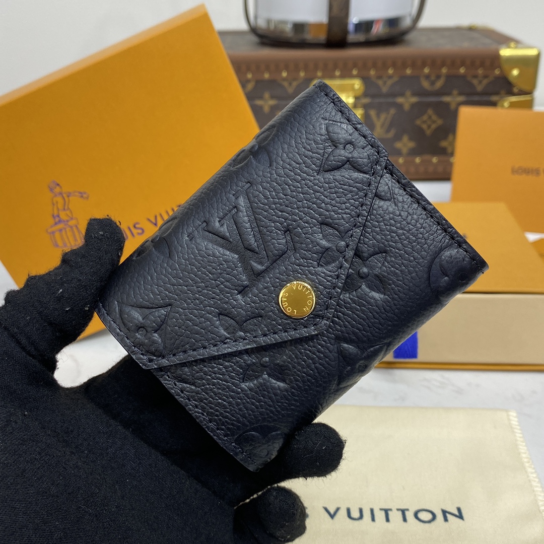 Louis Vuitton Carteira Preto Monogram Reverse Canvas Couro de vaca M62935