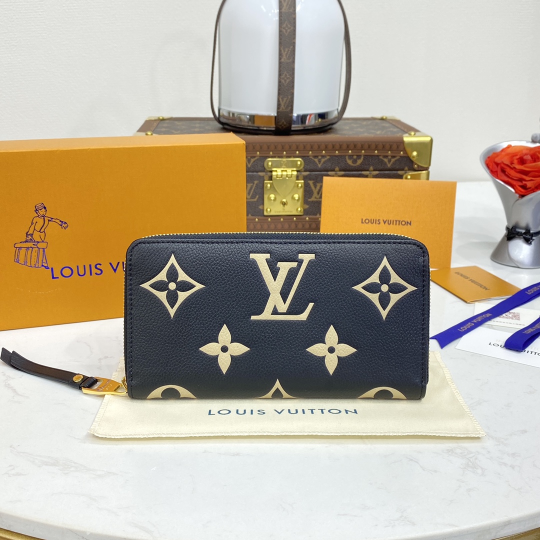 Louis Vuitton Carteira Preto Empreinte​ Colecção de Verão M83505