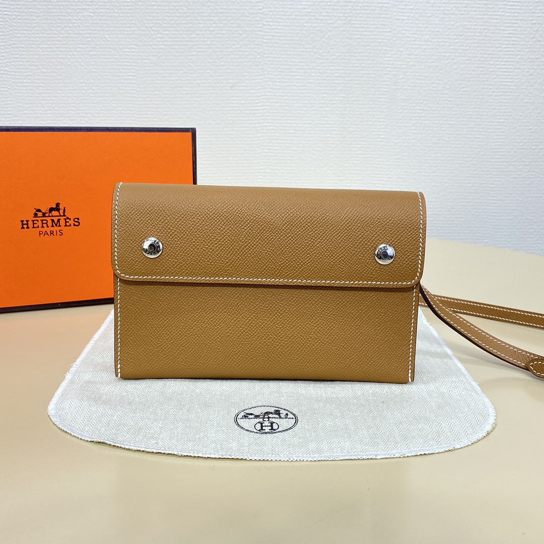 NO:182130,Genuine grade hand sewing Snap wallet with shoulder strap crossbody single shoulder Golden brown/silver Epsom calfskin Size: Length 18.5xWidth 11.5xThick 4.5cm, Hermes, wallets, cowhide19860909正品级 手缝 Snap wallet钱包 配肩带 可斜挎单肩 金棕/银 Epsom小牛皮 尺寸:长18.5x宽11.5 x 厚4.5厘米,爱马仕,hermes,wallets,cowhide,Bag