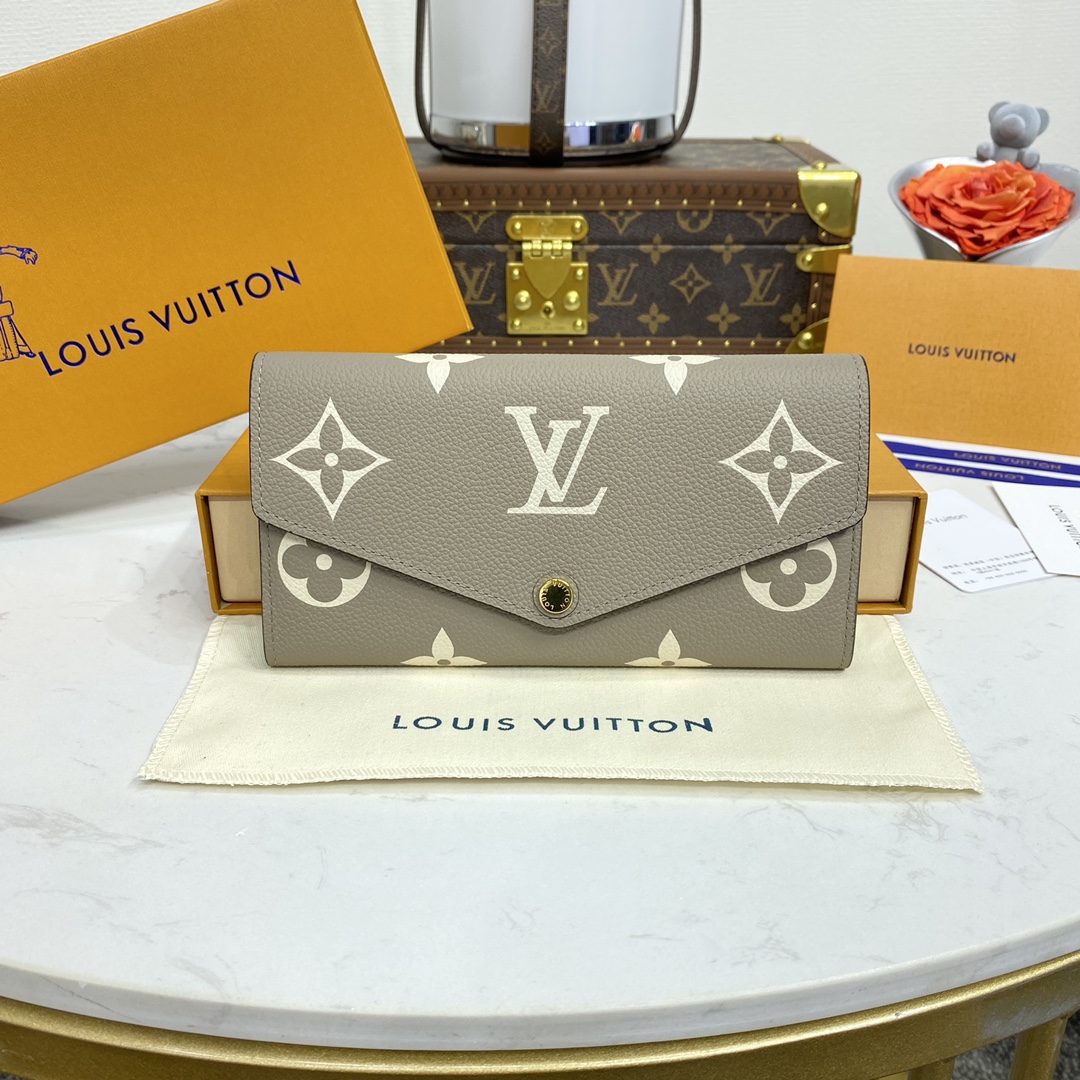 Louis Vuitton Comprar
 Carteira Pequena Cinzento Empreinte​ Couro de vaca M81049