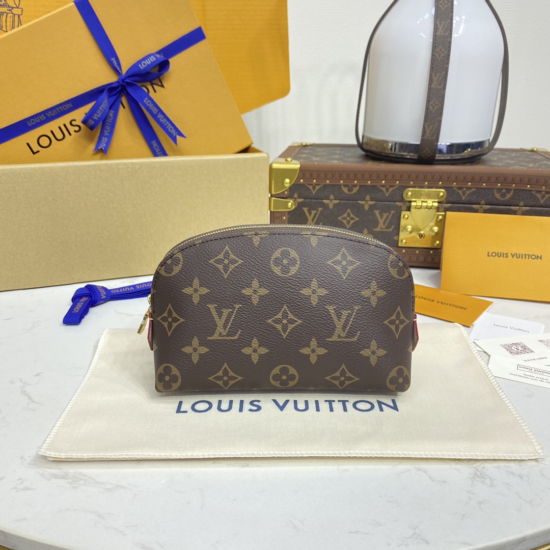 Louis Vuitton Luxo
 Sacos de Cosméticos Réplica de designer alta qualidade
 Amarelo Monogram Canvas Tecido M47515