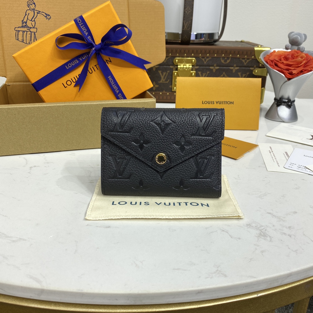 Louis Vuitton Carteira Preto Empreinte​ Couro de vaca M64060