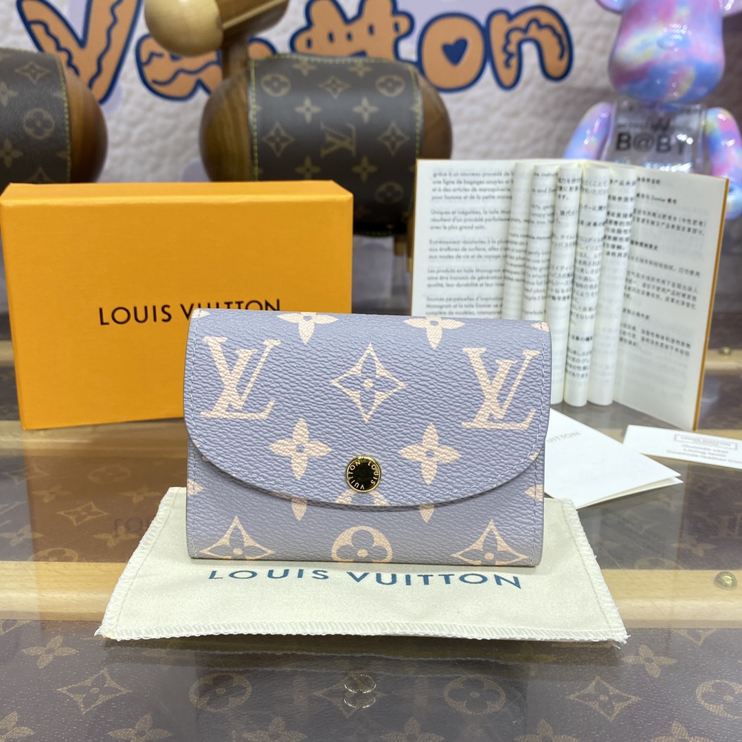 Louis Vuitton 1: 1
 Portefeuilles Porte-Cartes Gris Monogram Canvas Toile Cuir de vache M41939