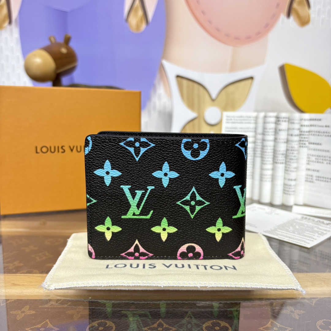 [Louis Vuitton Wallets]Gradient card bag pocket wallet pocket wallet classic d