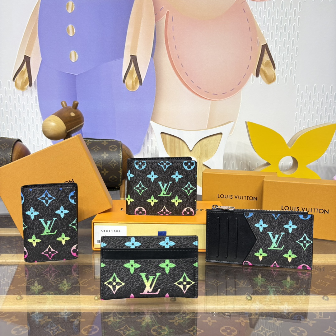 [Louis Vuitton Wallets]black gradient