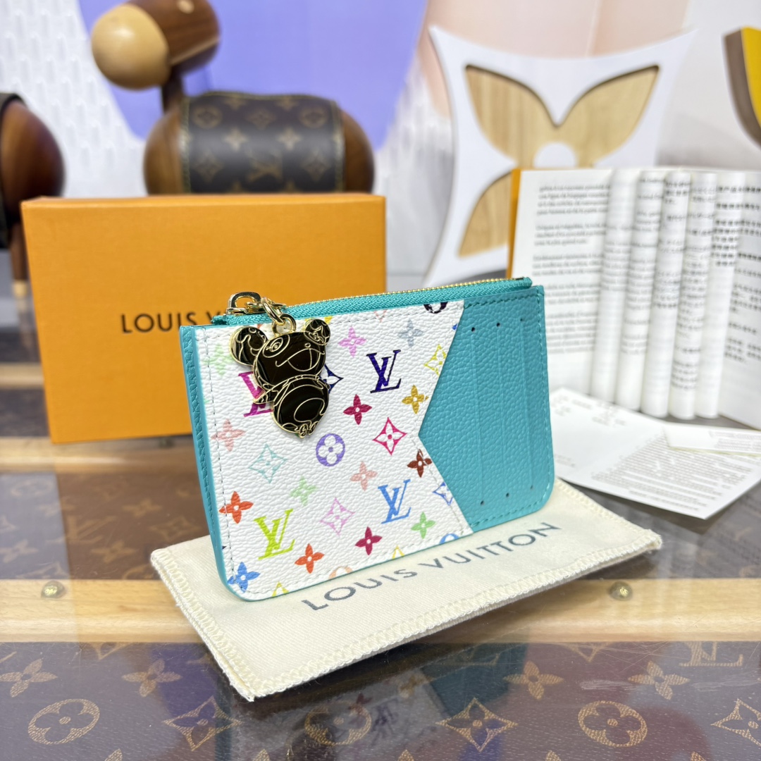 [Louis Vuitton Wallets]M14171 BlueThis Romy card holder is from the x Murak