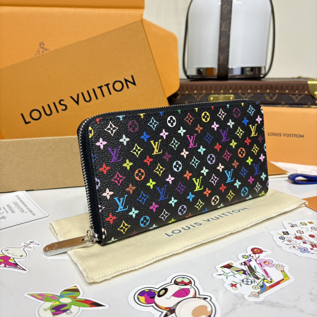 [Louis Vuitton Wallets]XTMZIPPY zipper wallet M13922 white color black color c