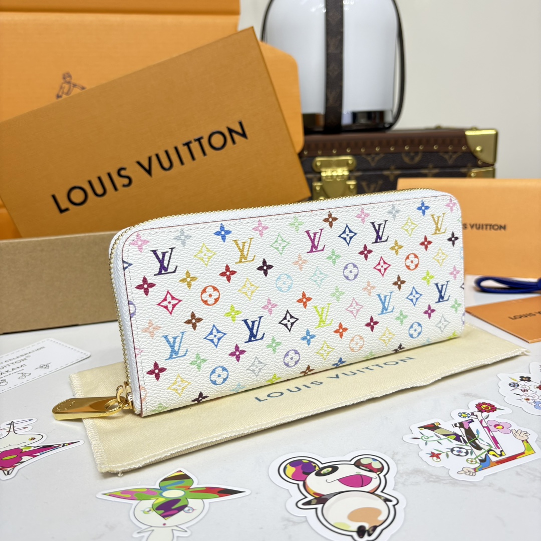 [Louis Vuitton Wallets]XTMZIPPY zipper wallet M13408 white and black color chi