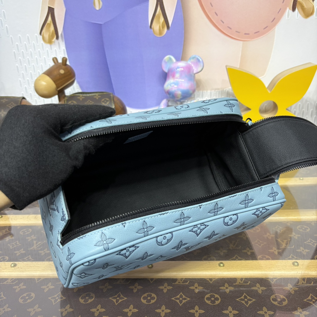 Louis Vuitton Dopp Kit M14885 Ice Blue Taurillon Monogram Leather Travel Pouch 9 i1746531492 3314 6