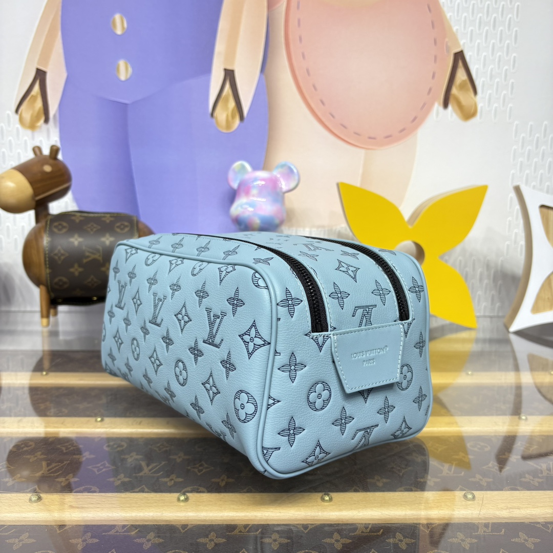 Louis Vuitton Dopp Kit M14885 Ice Blue Taurillon Monogram Leather Travel Pouch 2 i1746531492 8225 9