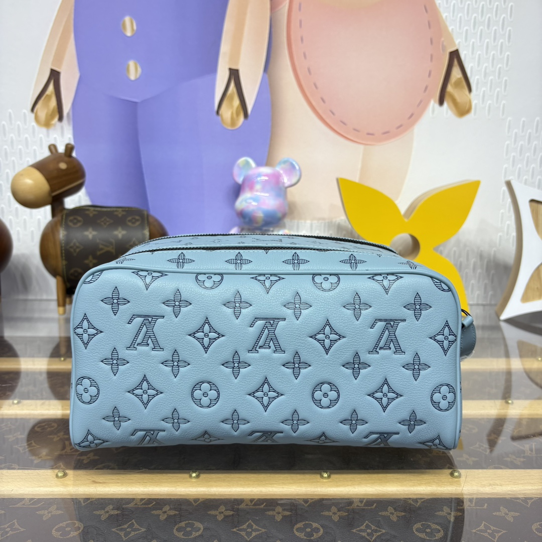 Louis Vuitton Dopp Kit M14885 Ice Blue Taurillon Monogram Leather Travel Pouch 3 i1746531492 8272 7