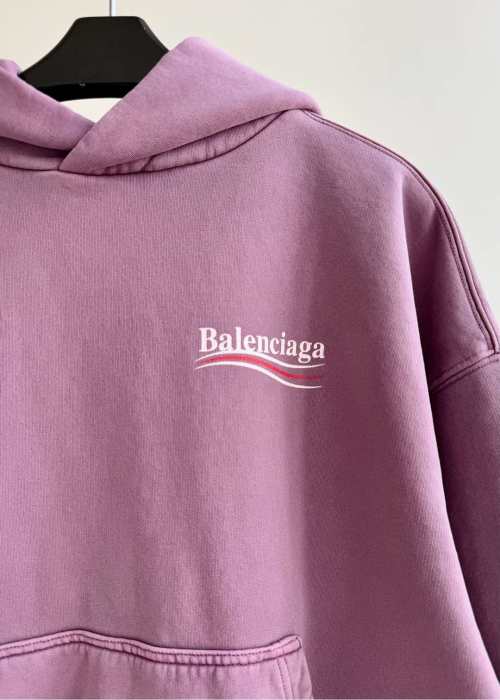 Balenciaga Pink Cotton Graphic Logo Print Hoodie Long Sleeve Pullover Sweatshirt 1 Balenciaga Pink Cotton Graphic Logo Print Hoodie Long Sleeve Pullover Sweatshirt