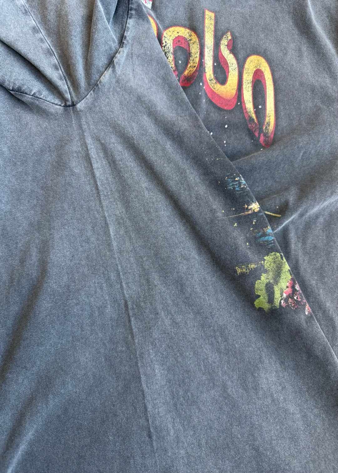 2025SS Washed Fade Round Barrel Georgia Print T-Shirt - Seamless Comfort 8 i1736082237843 2792 0 6