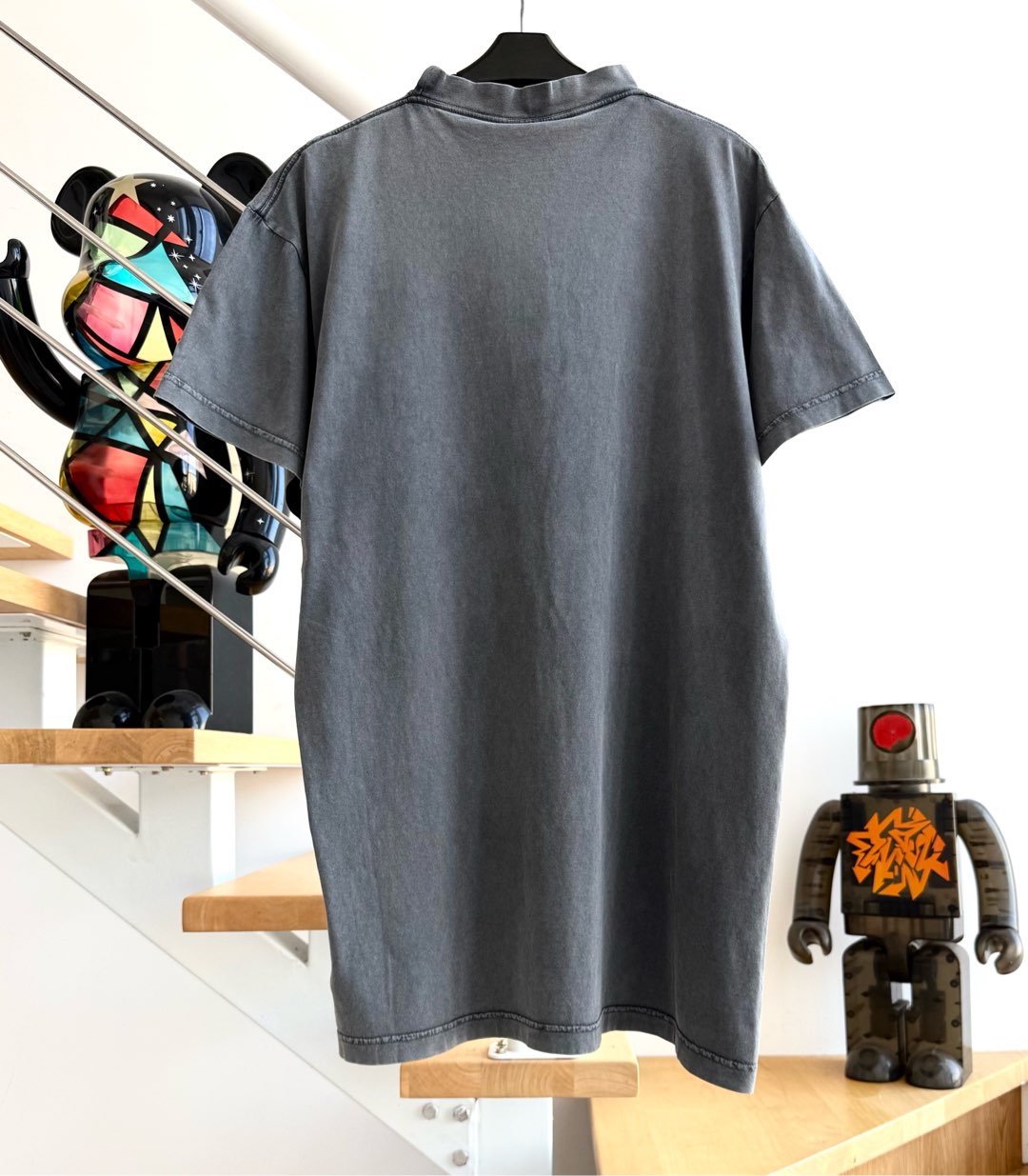 2025SS Washed Fade Round Barrel Georgia Print T-Shirt - Seamless Comfort 3 i1736083259079 4251 0 7