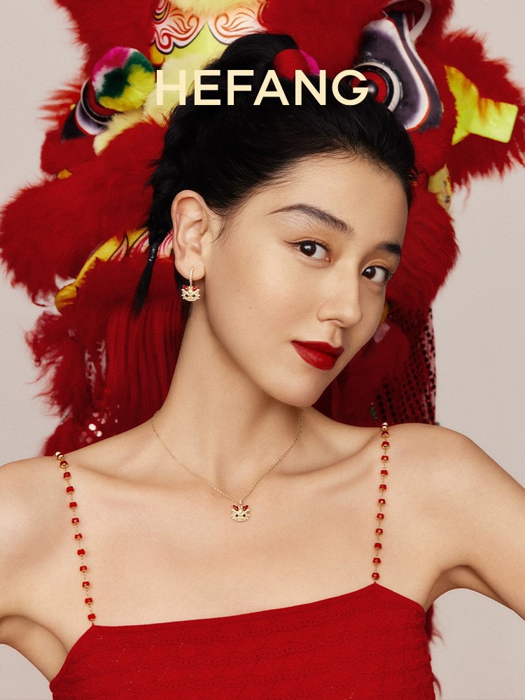 P85 HEFANG何方萌趣小龙耳环时尚轻奢优雅时尚设计高级感耳饰耳坠女925纯银材质