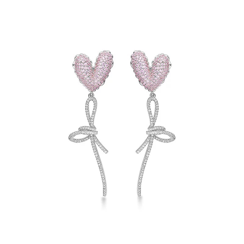 P110  HEFANG何方告白气球耳环简约设计长款轻奢高级耳坠耳夹耳钉耳饰女925纯银材质