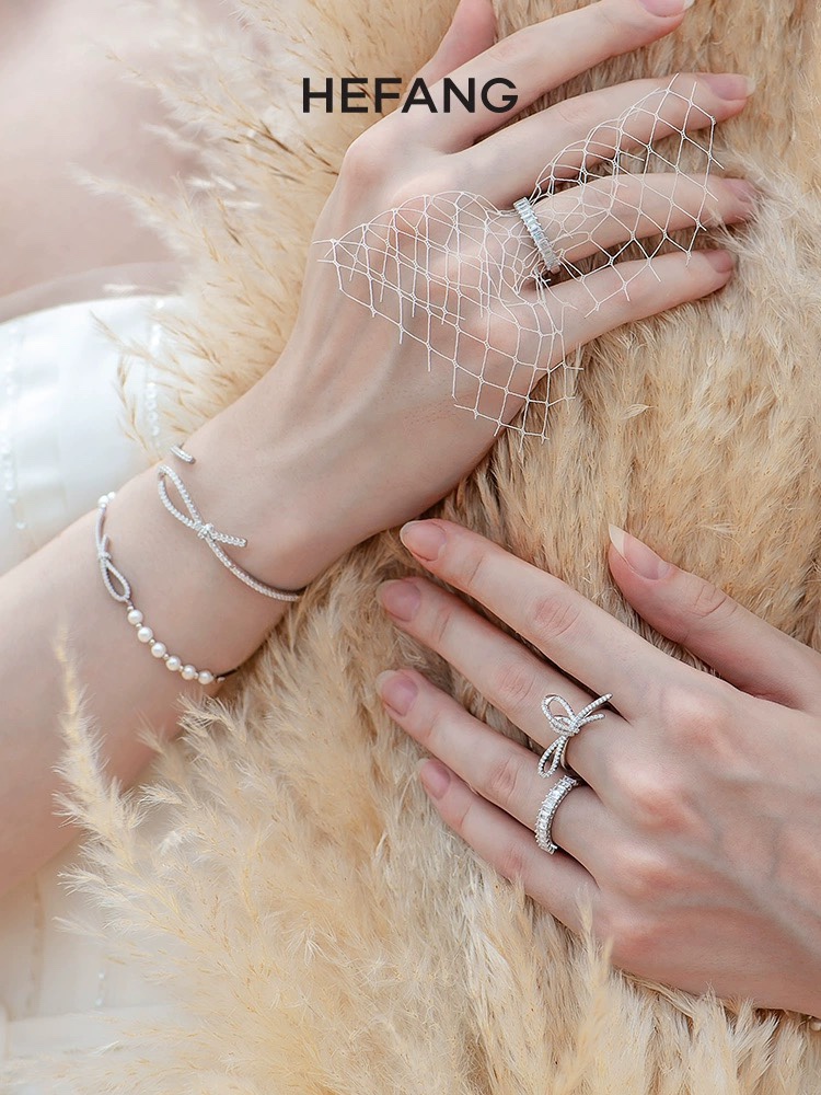 P80 HEFANG何方优雅丝带手链婚小众简约搭配手环手镯手圈