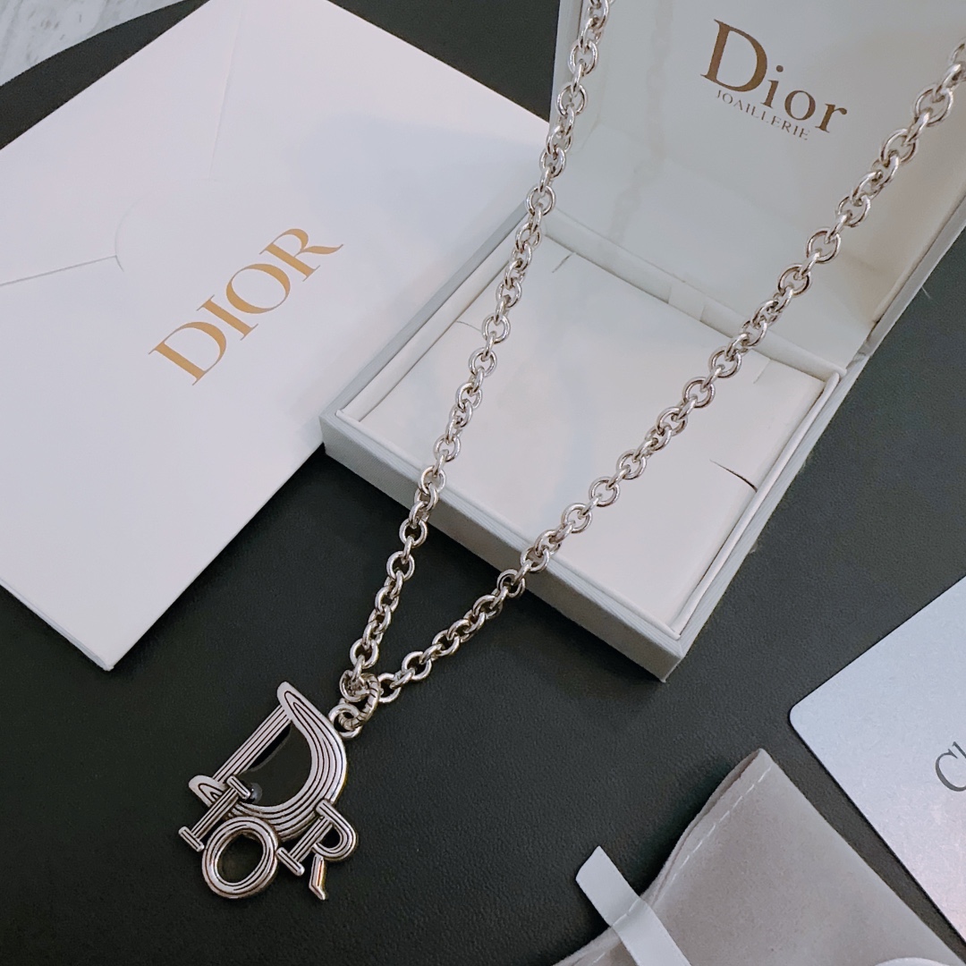 Dior Joyas Collar Universal para hombres y mujeres Vintage Cadena