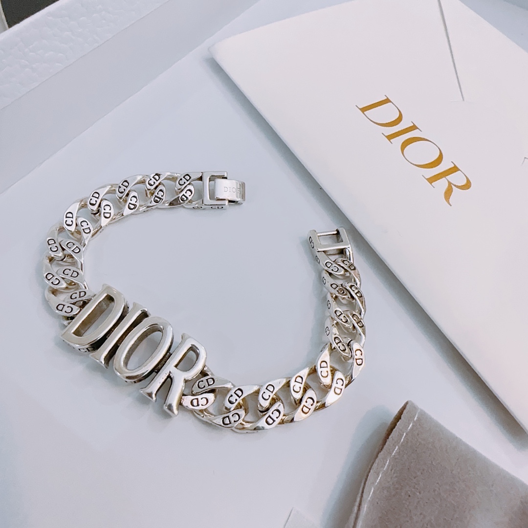 Dior Jewelry Bracelet Unisex Vintage Chains