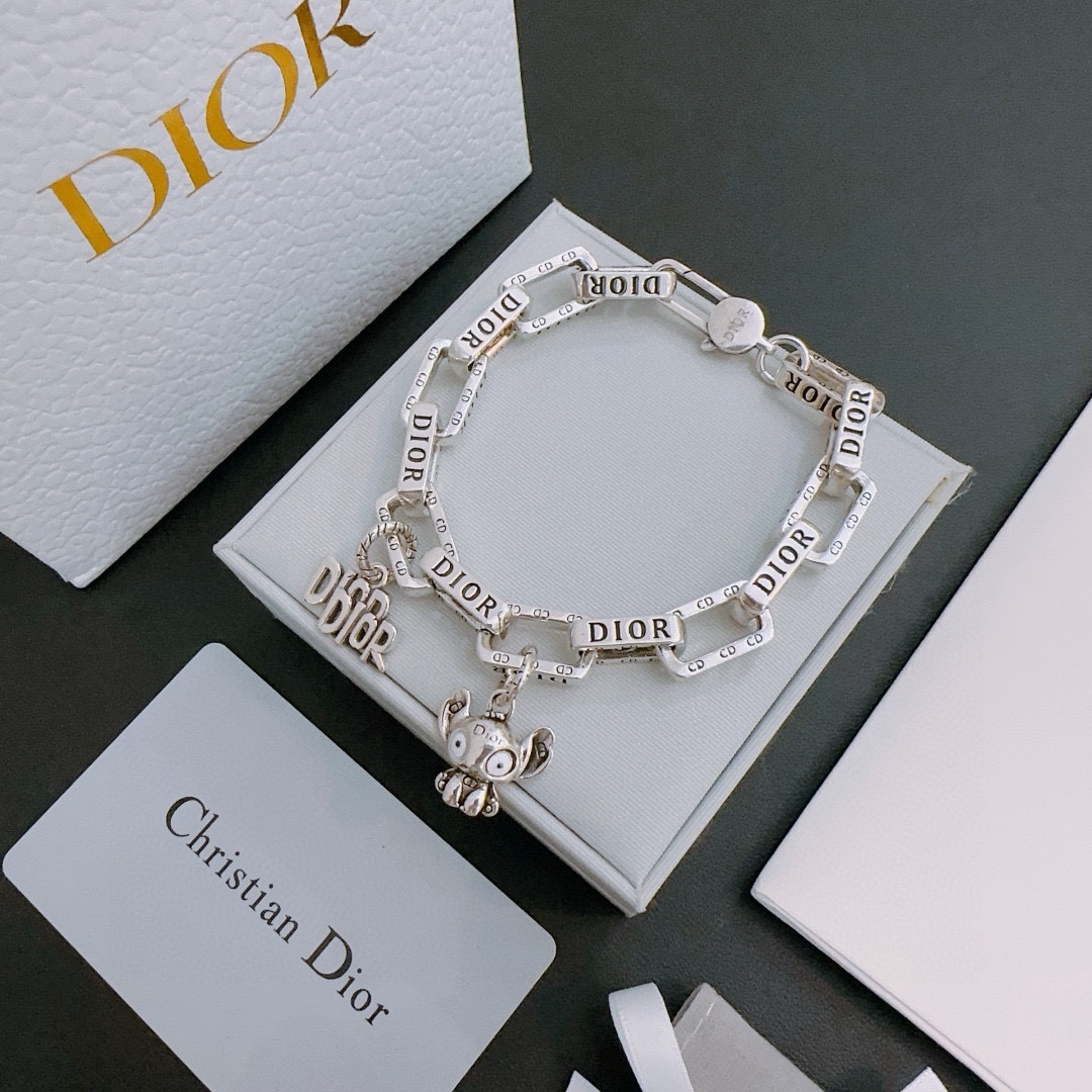 Dior Jewelry Bracelet Unisex Vintage Chains