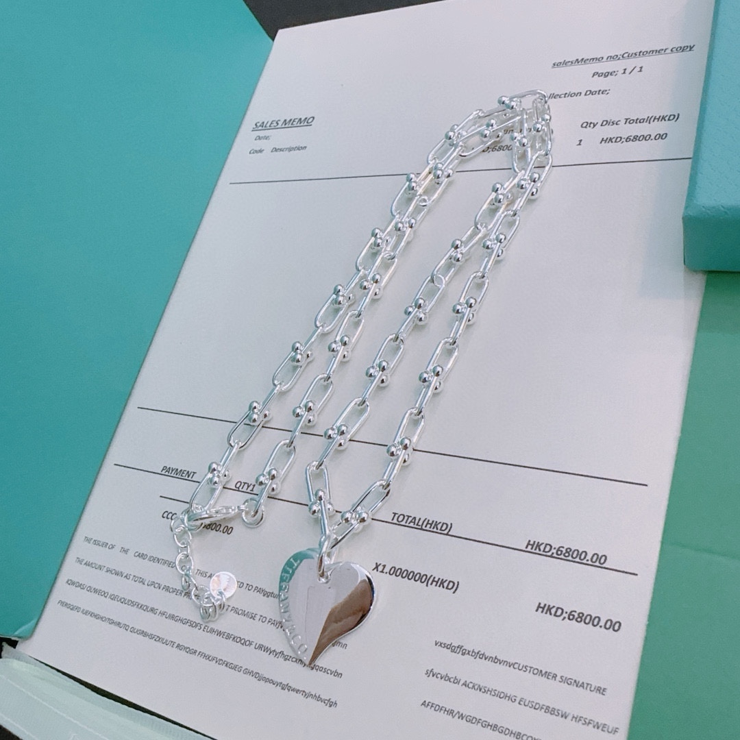 蒂芙尼TIFFNY&CO.专柜精工银版本明星同款复古做旧风原版复刻纯手工打造正品开模潮流时尚必备男女均可
