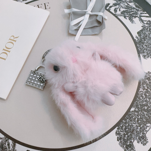Dior Anger Forest Pink Bunny Key Charm - Bag Charm and Keychain 1 Dior Anger Forest Pink Bunny Key Charm - Bag Charm and Keychain