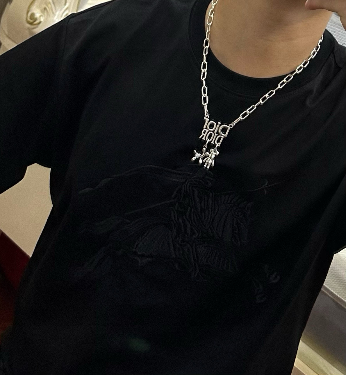    DIOR🔥新款 迪奥项链🇷🇼原单货🇷🇼专柜新款开模复古潮流时尚必备 男女均可佩戴 情侣款同款 摇滚