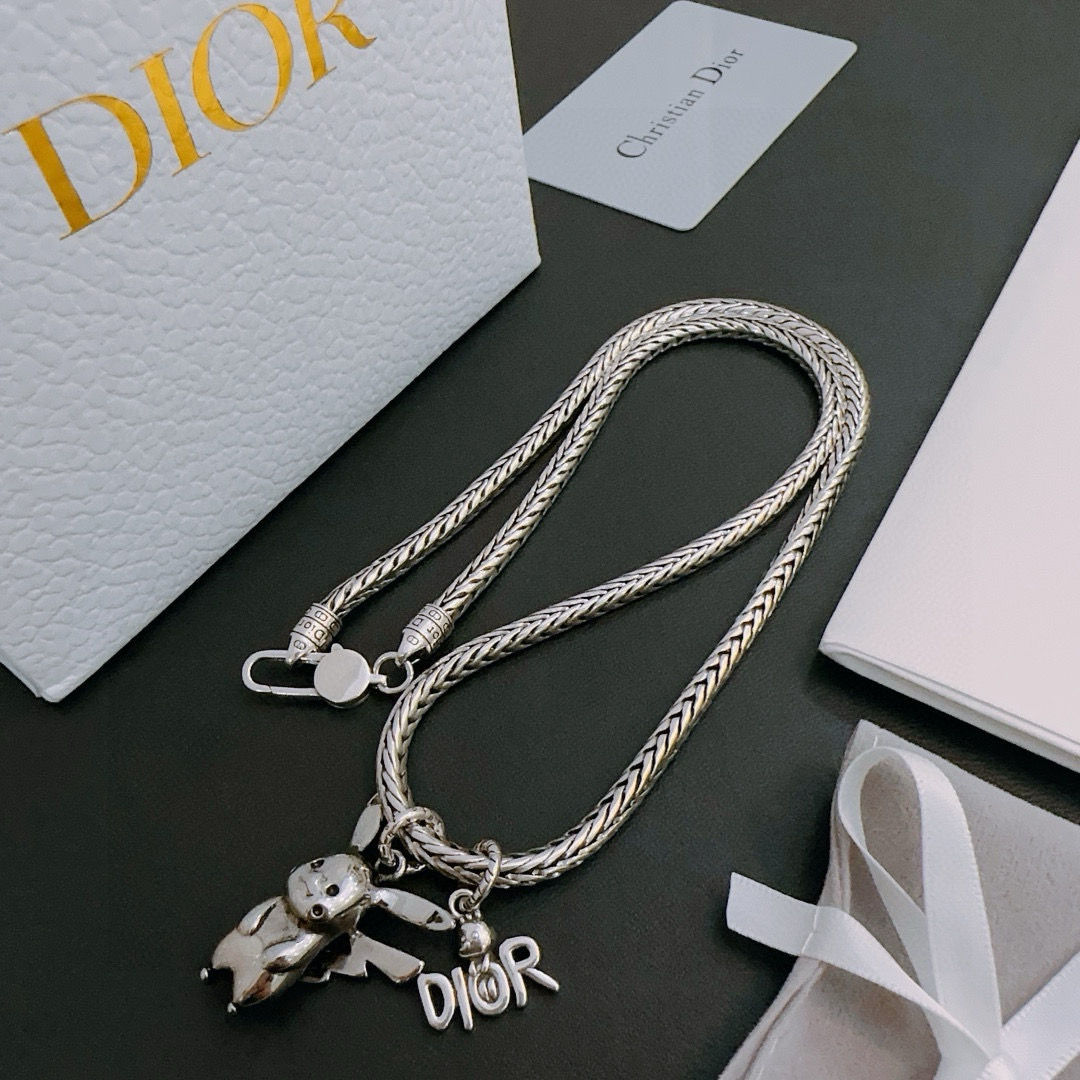    DIOR🔥新款 迪奥项链🇷🇼原单货🇷🇼专柜新款开模复古潮流时尚必备 男女均可佩戴 情侣款同款 摇滚