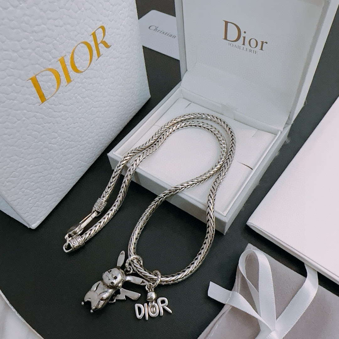    DIOR🔥新款 迪奥项链🇷🇼原单货🇷🇼专柜新款开模复古潮流时尚必备 男女均可佩戴 情侣款同款 摇滚