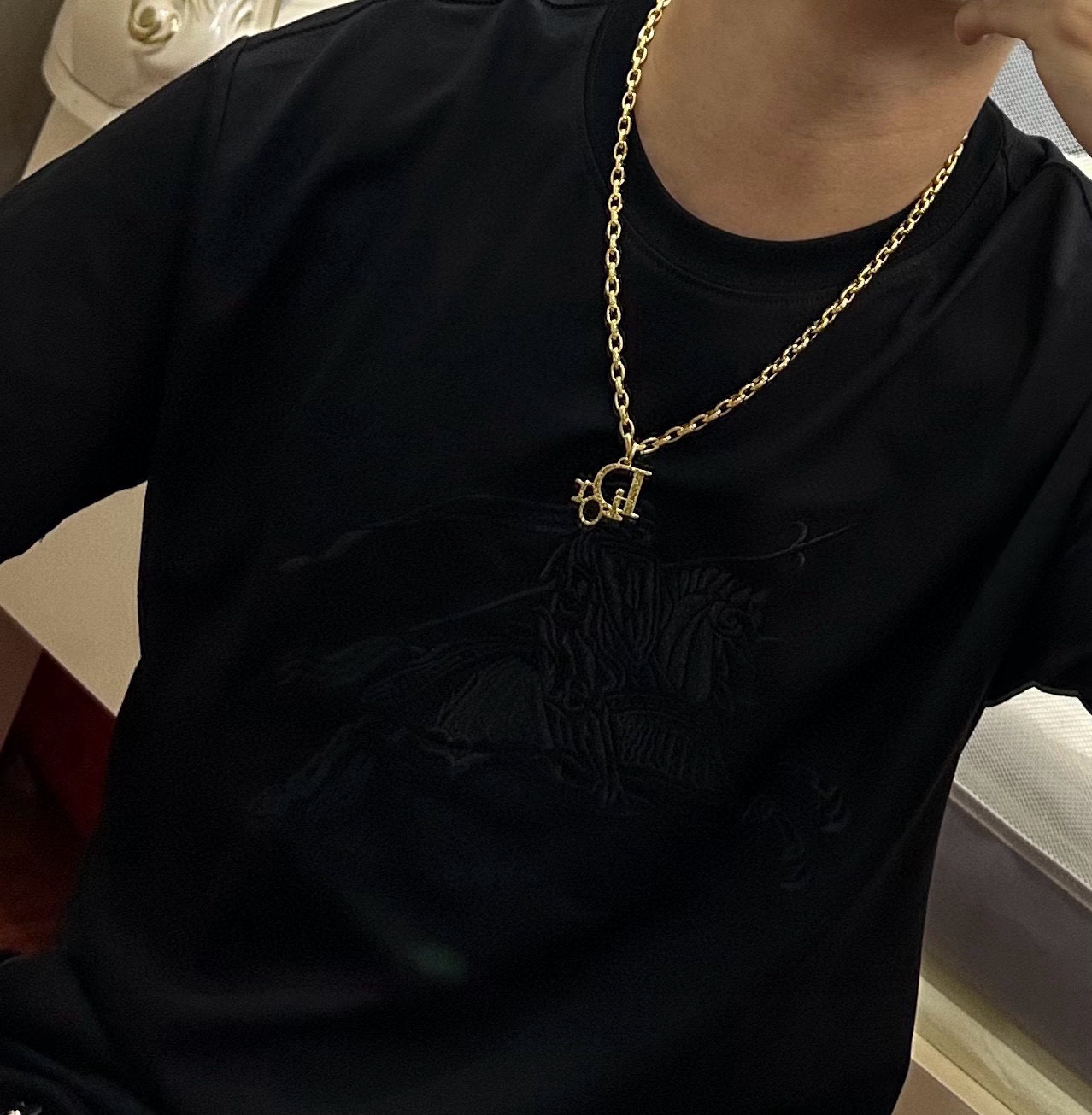    DIOR🔥新款 迪奥项链🇷🇼原单货🇷🇼专柜新款开模复古潮流时尚必备 男女均可佩戴 情侣款同款 摇滚