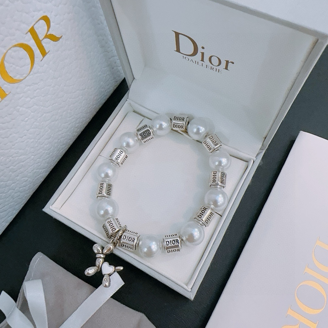   专柜精工版本 DIOR迪奥 多元素玛瑙泰银风格手链 权志龙明星同款 复古做旧风 原版复刻 纯手工打造
