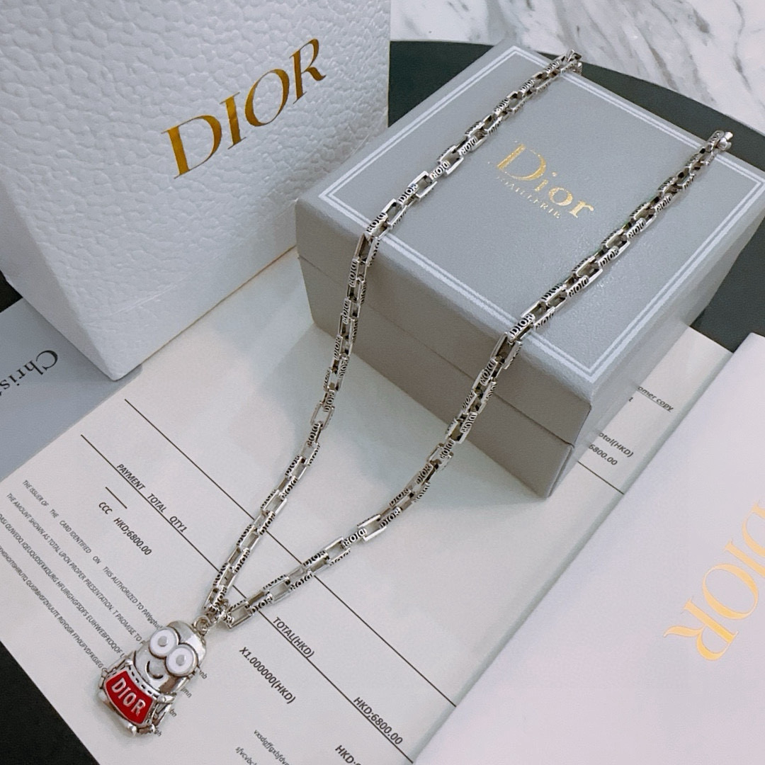    DIOR🔥新款 迪奥项链🇷🇼原单货🇷🇼专柜新款开模复古潮流时尚必备 男女均可佩戴 情侣款同款 摇滚