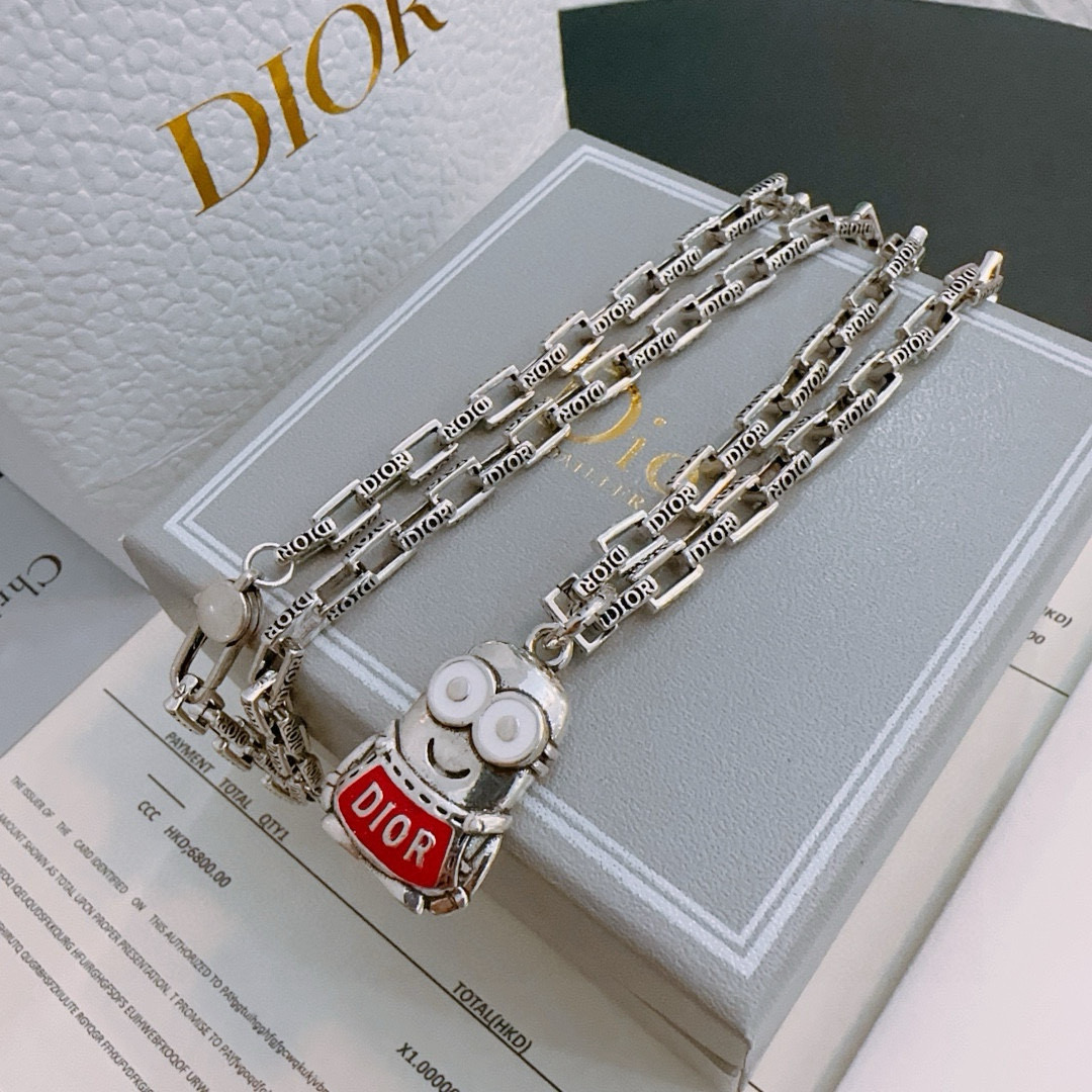    DIOR🔥新款 迪奥项链🇷🇼原单货🇷🇼专柜新款开模复古潮流时尚必备 男女均可佩戴 情侣款同款 摇滚