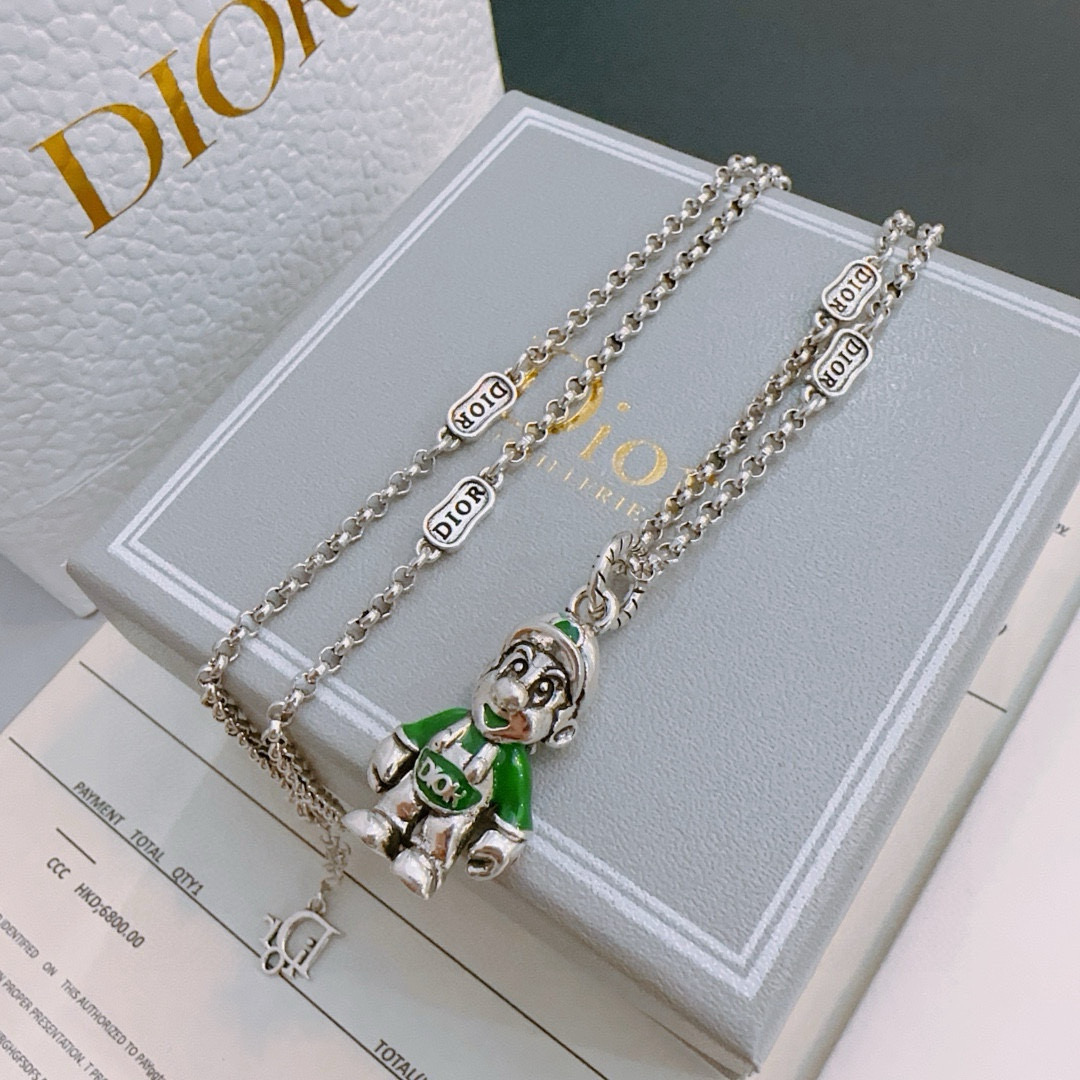    DIOR🔥新款 迪奥项链🇷🇼原单货🇷🇼专柜新款开模复古潮流时尚必备 男女均可佩戴 情侣款同款 摇滚