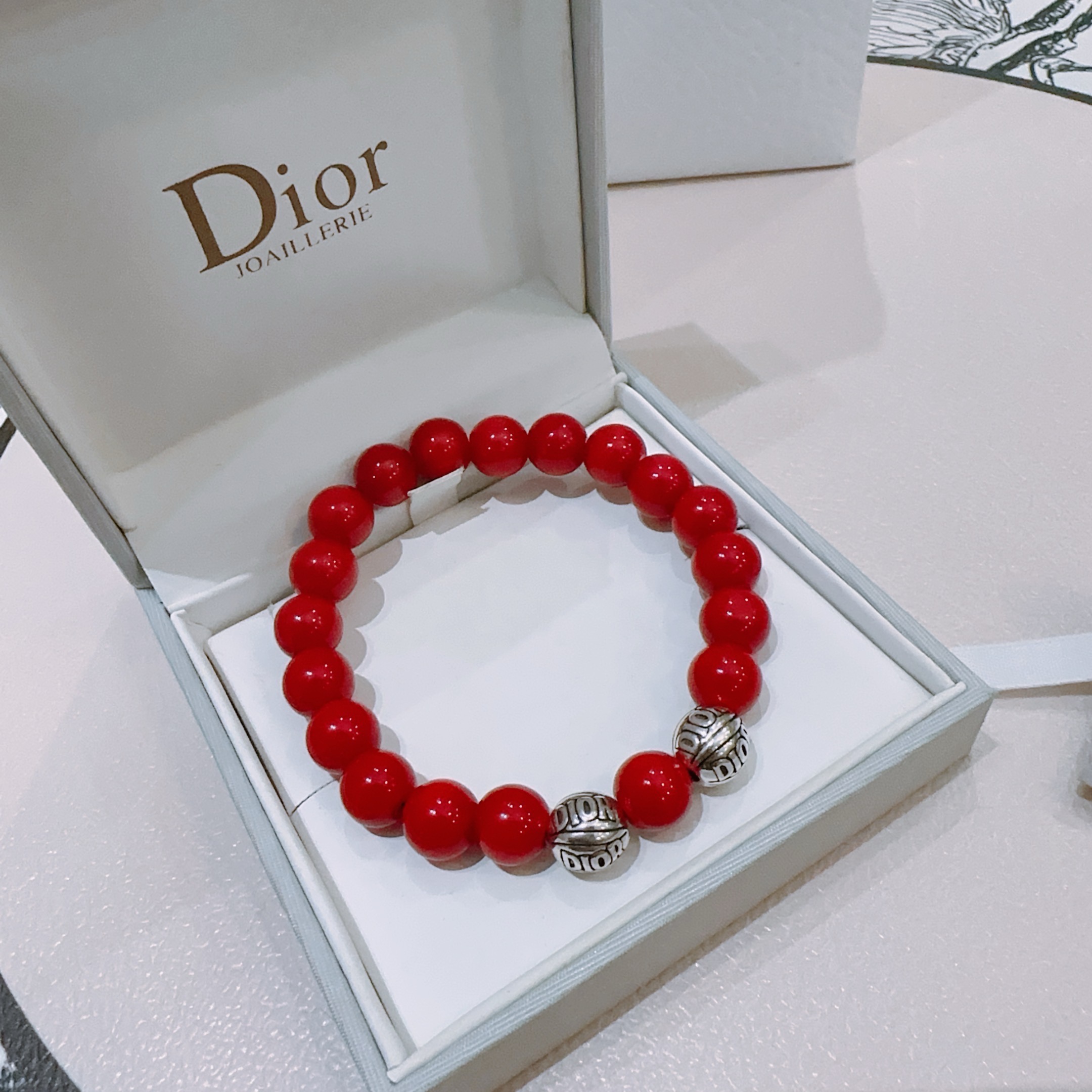   正品新款精工版本 DIOR迪奥手链 多元素玛瑙泰银风格手链 明星同款 复古做旧风 原版复刻 纯手工打