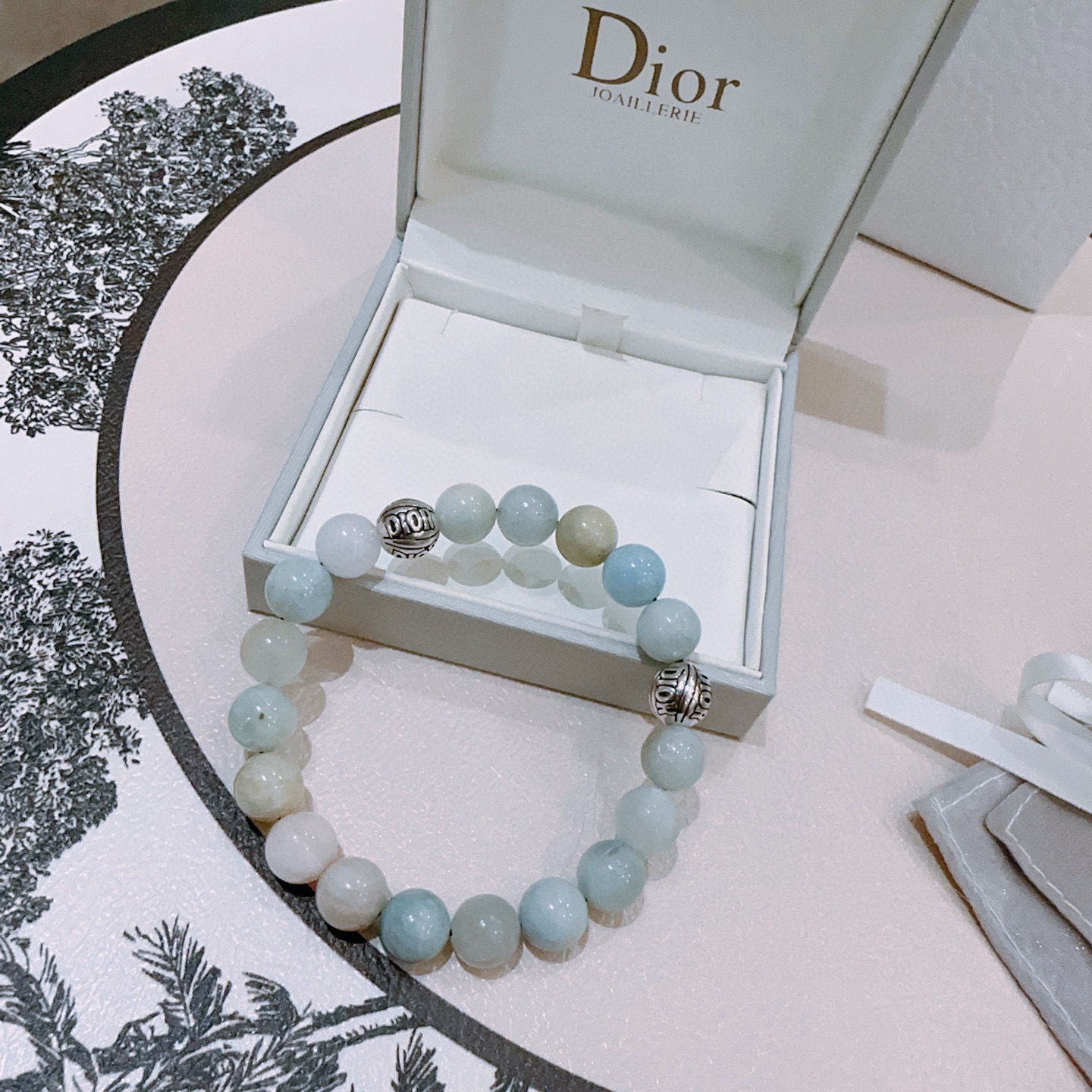   正品新款精工版本 DIOR迪奥手链 多元素玛瑙泰银风格手链 明星同款 复古做旧风 原版复刻 纯手工打