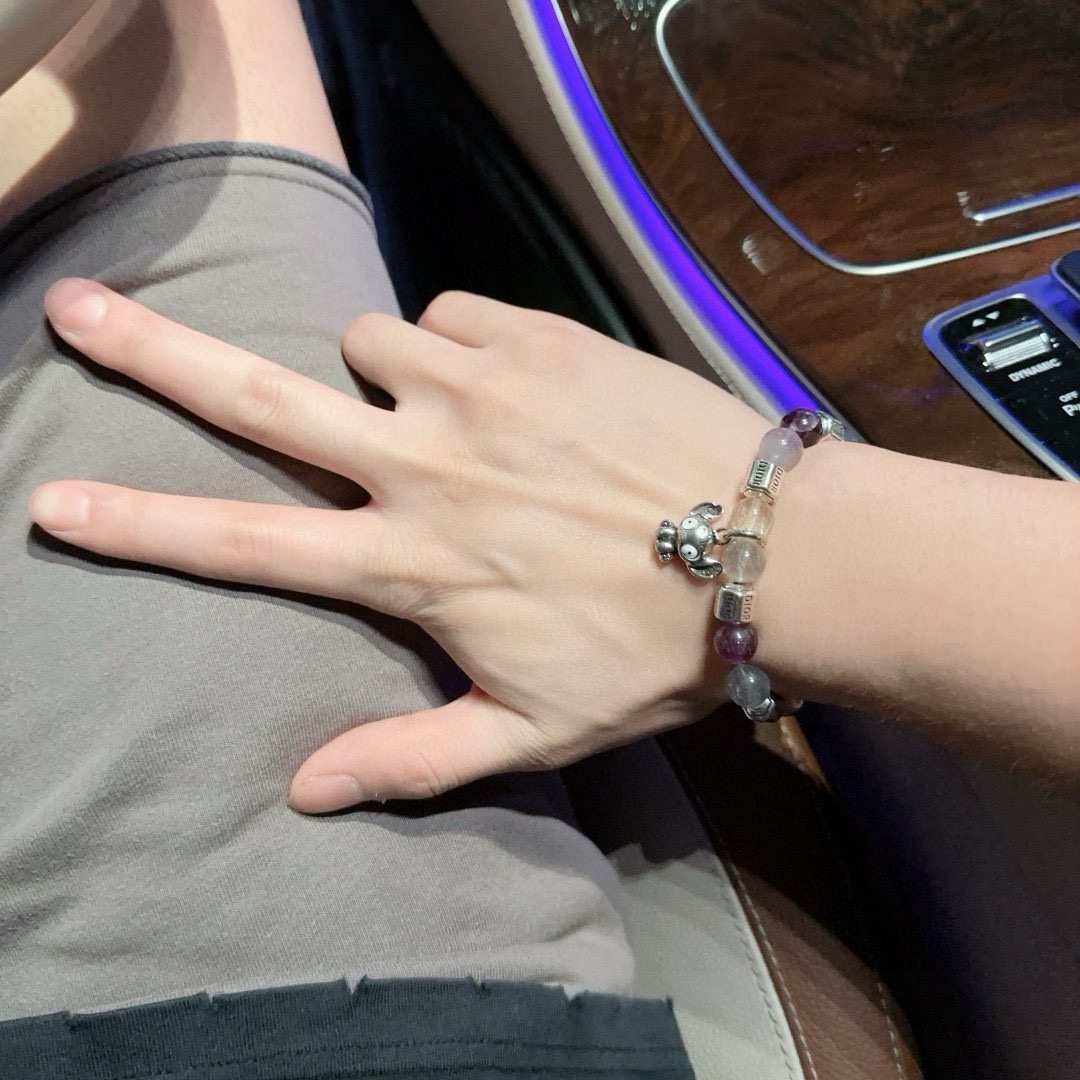   专柜精工版本 DIOR迪奥 多元素玛瑙泰银风格手链 权志龙明星同款 复古做旧风 原版复刻 纯手工打造