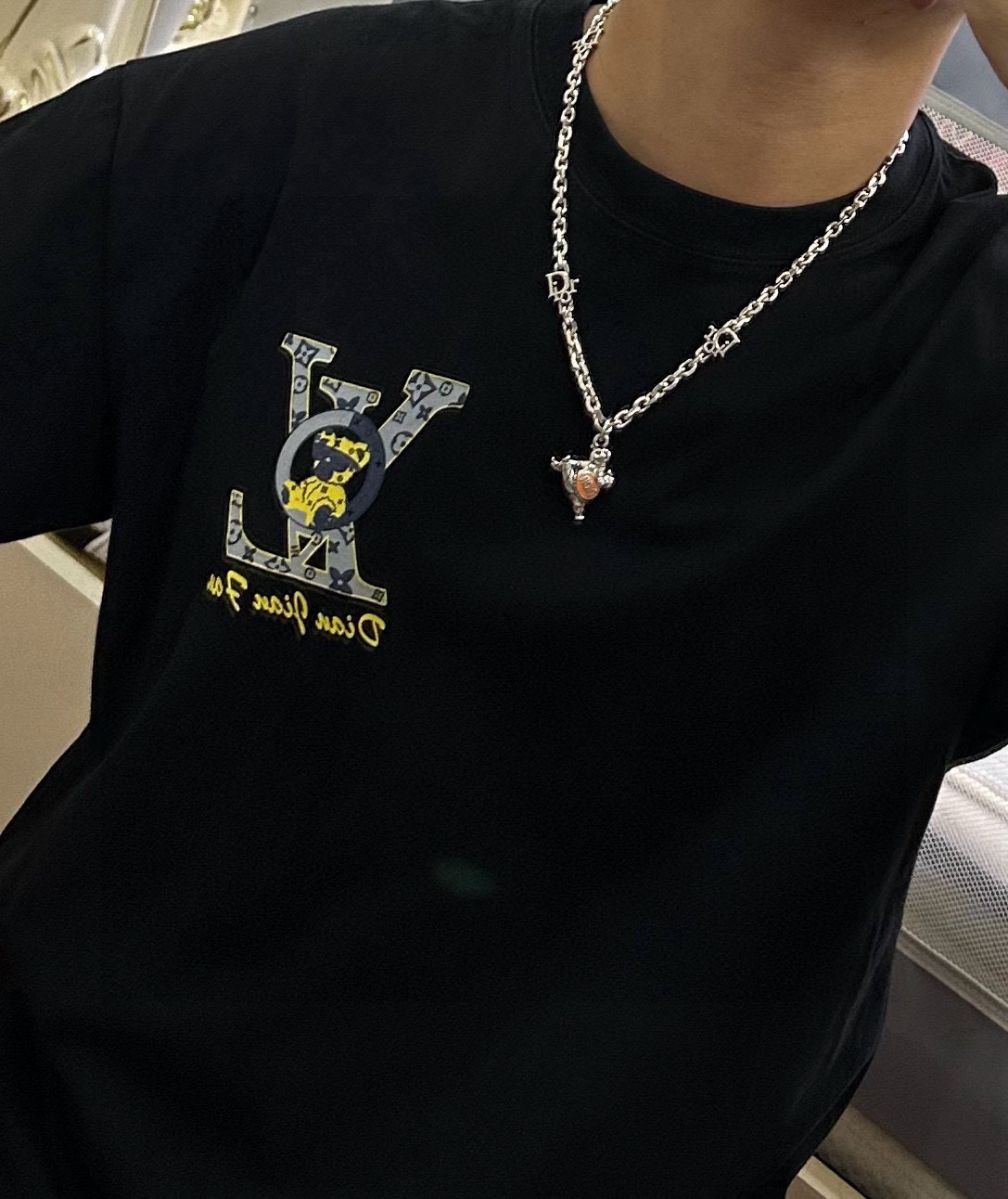   DIOR🔥新款 迪奥项链🇷🇼原单货🇷🇼专柜新款开模复古潮流时尚必备 男女均可佩戴 情侣款同款 摇滚