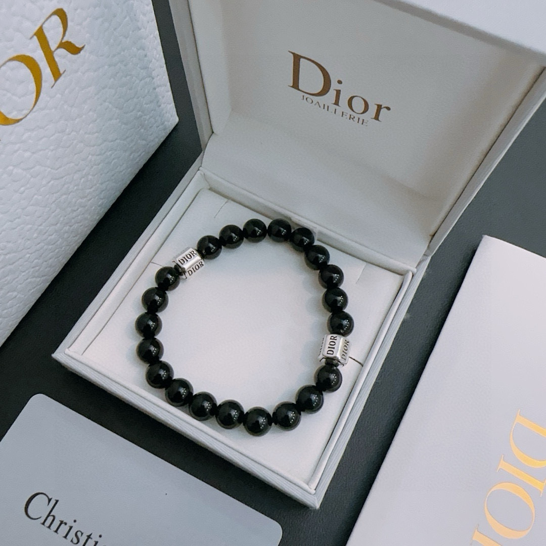   专柜精工版本 DIOR迪奥 多元素玛瑙泰银风格手链 权志龙明星同款 复古做旧风 原版复刻 纯手工打造