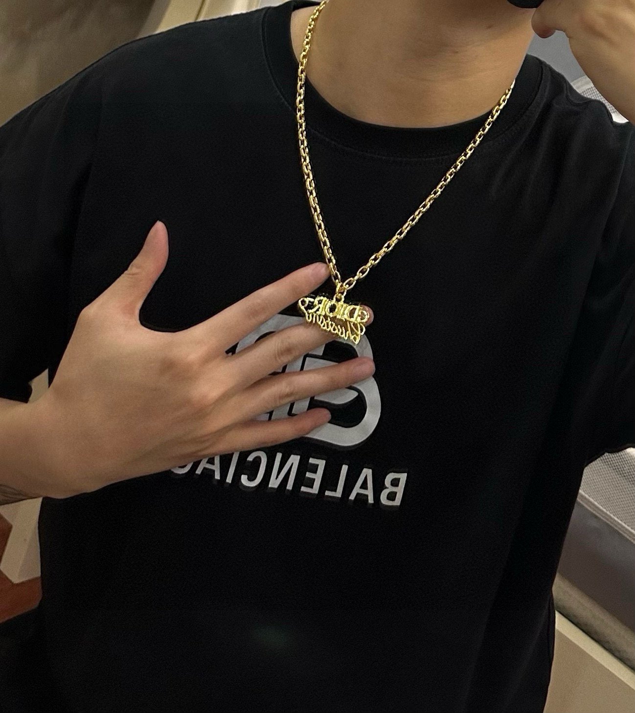    DIOR🔥新款 迪奥项链🇷🇼原单货🇷🇼专柜新款开模复古潮流时尚必备 男女均可佩戴 情侣款同款 摇滚