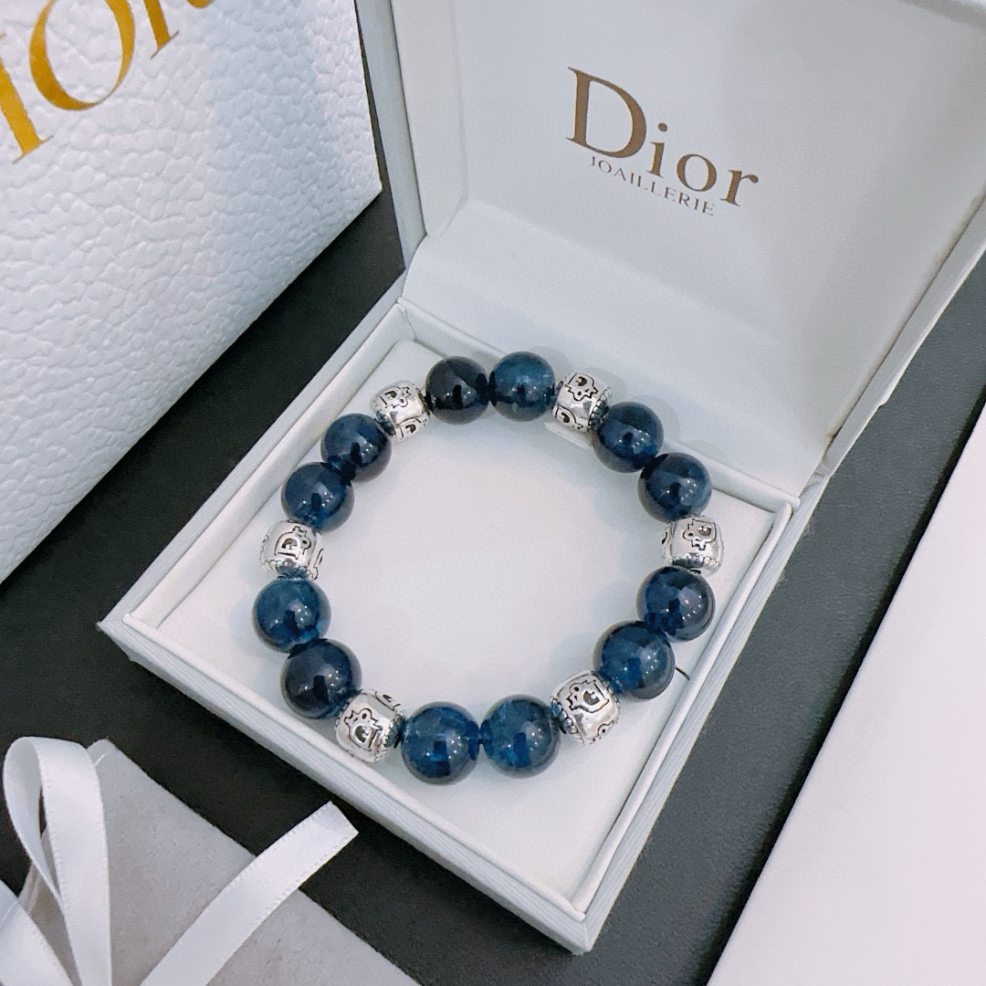   专柜精工版本 DIOR迪奥 多元素玛瑙泰银风格手链 权志龙明星同款 复古做旧风 原版复刻 纯手工打造