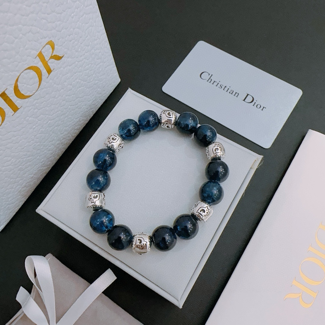   专柜精工版本 DIOR迪奥 多元素玛瑙泰银风格手链 权志龙明星同款 复古做旧风 原版复刻 纯手工打造
