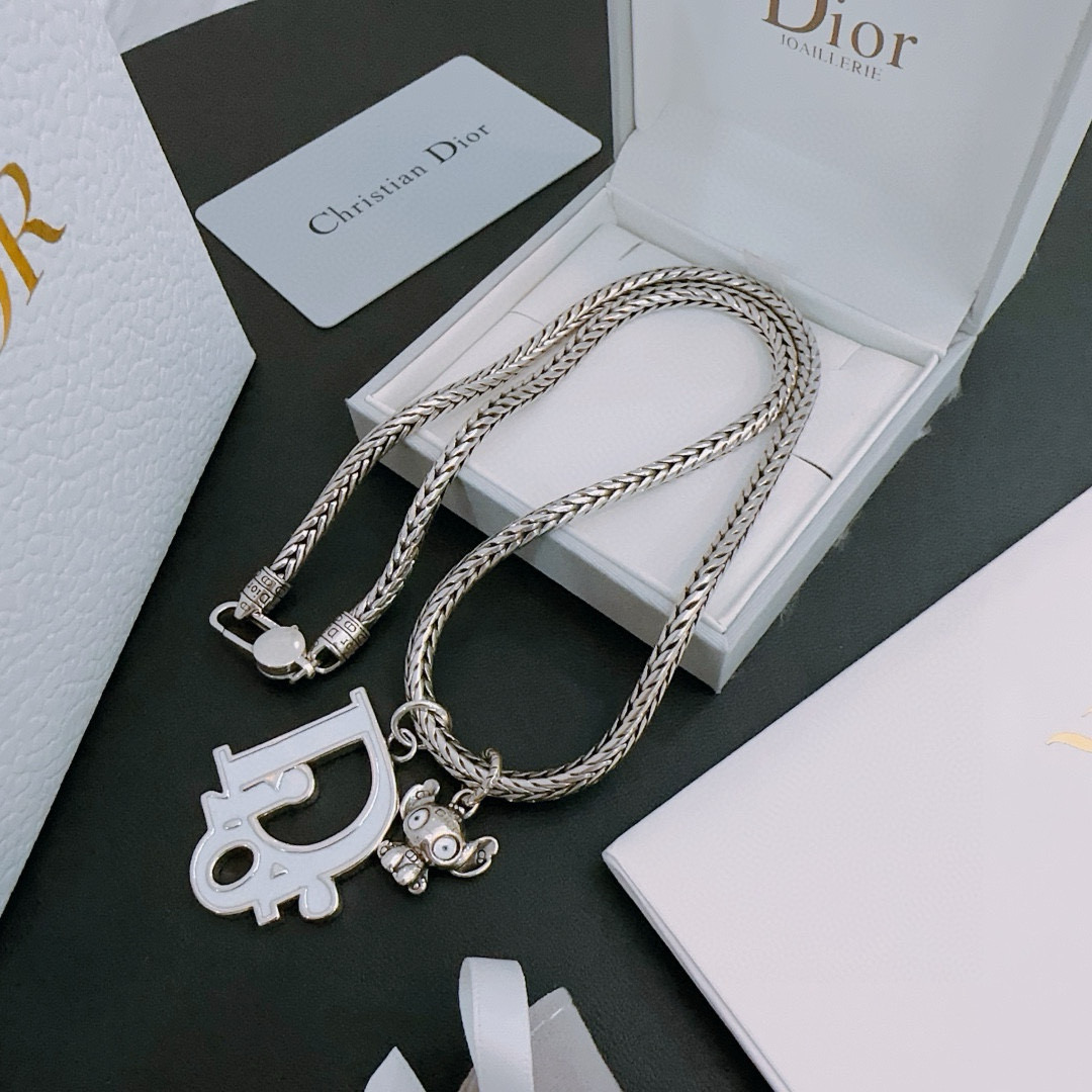    DIOR🔥新款 迪奥项链🇷🇼原单货🇷🇼专柜新款开模复古潮流时尚必备 男女均可佩戴 情侣款同款 摇滚