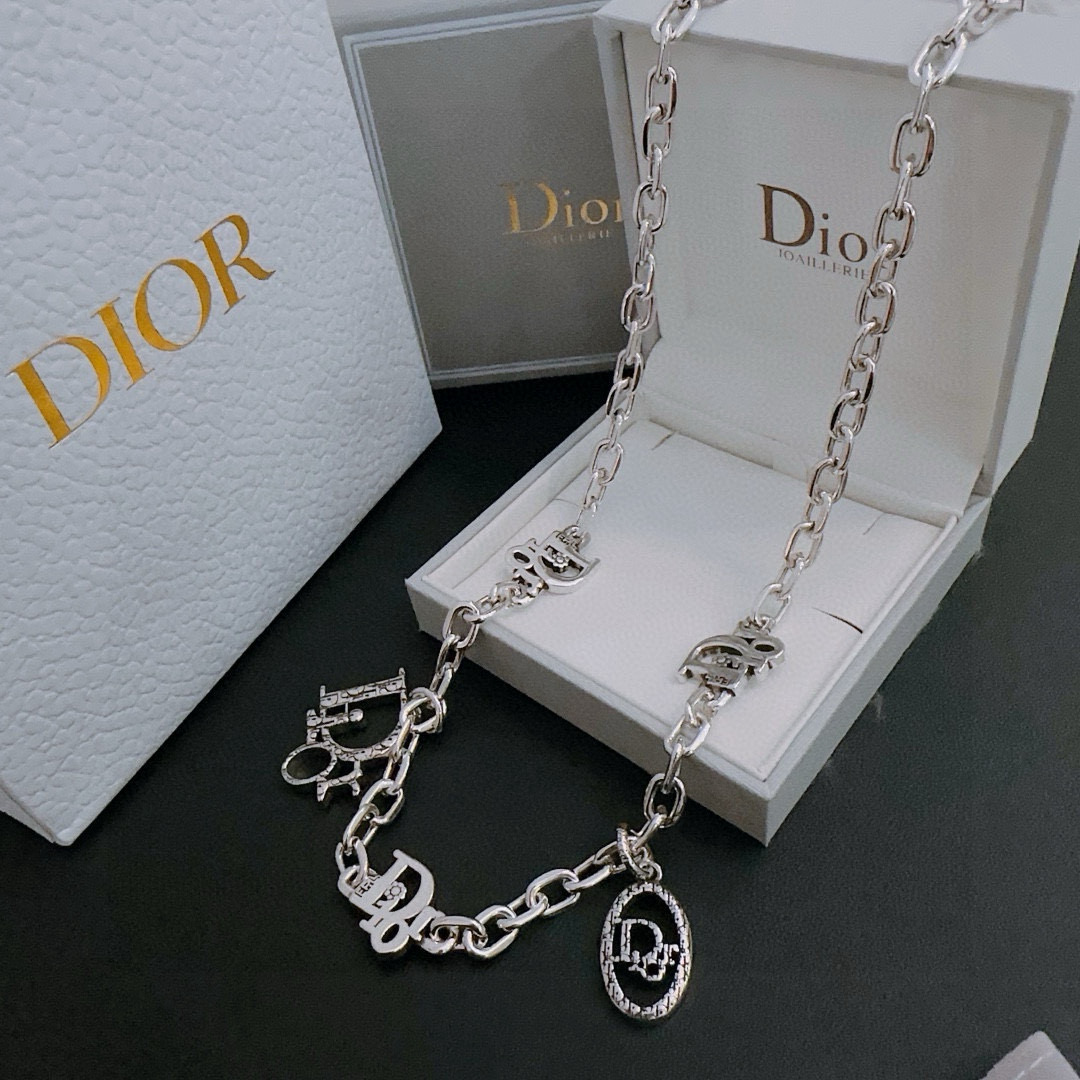    DIOR🔥新款 迪奥项链🇷🇼原单货🇷🇼专柜新款开模复古潮流时尚必备 男女均可佩戴 情侣款同款 摇滚