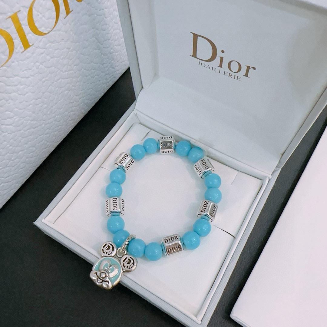   专柜精工版本 DIOR迪奥 多元素玛瑙泰银风格手链 权志龙明星同款 复古做旧风 原版复刻 纯手工打造