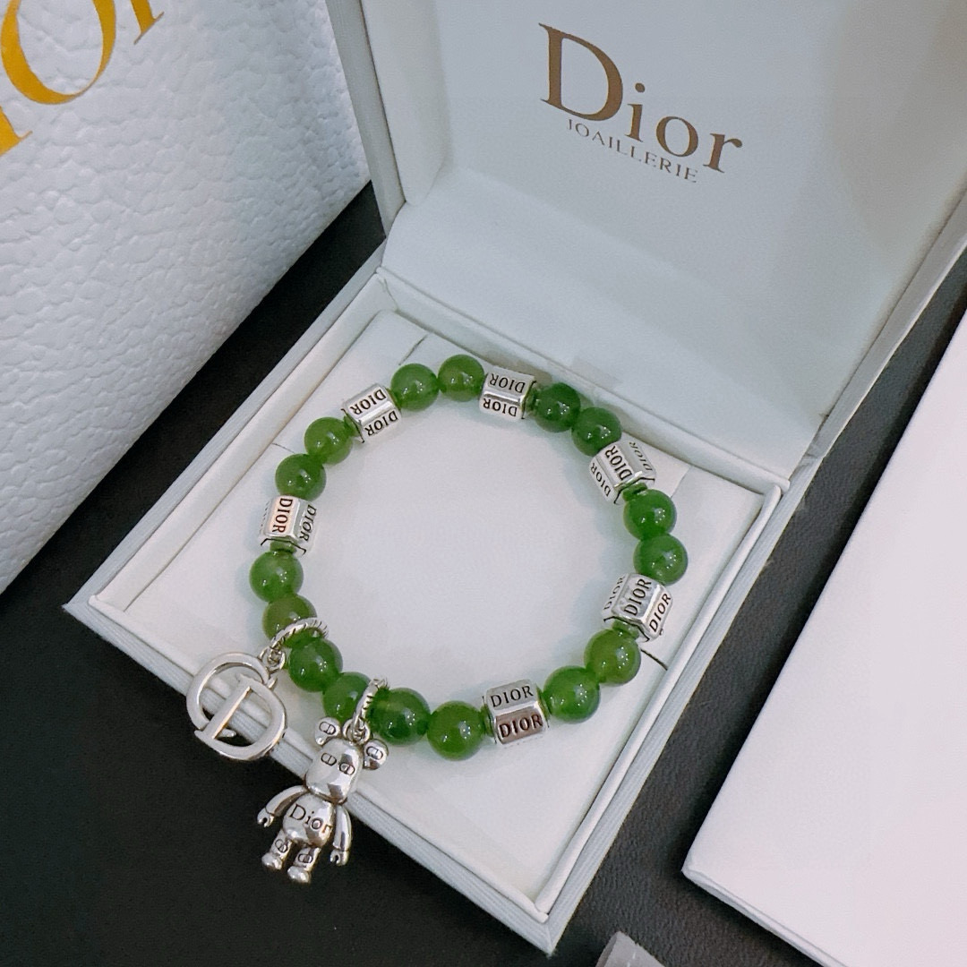   专柜精工版本 DIOR迪奥 多元素玛瑙泰银风格手链 权志龙明星同款 复古做旧风 原版复刻 纯手工打造
