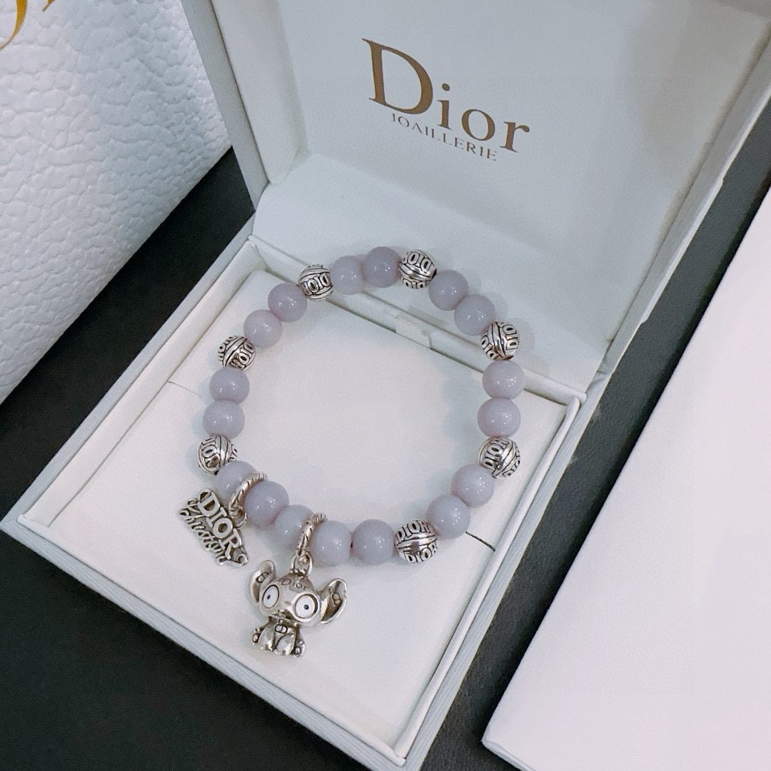   专柜精工版本 DIOR迪奥 多元素玛瑙泰银风格手链 权志龙明星同款 复古做旧风 原版复刻 纯手工打造